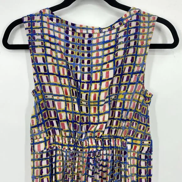 Plenty Tracy Reece Sleeveless Dress size 4 Colorful Hand Batik Pattern Pockets - Picture 8 of 13